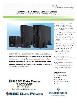 Liebert UPS Emergency Power for Cisco Networking Product Protection for Cisco 7600, 7000, 7609, 6500, 6509, 4500, 3750, 2950 Switch